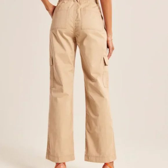 NEW Abercrombie & Fitch Relaxed Utility Pants in Tan - 28 Short - Picture 3 of 10